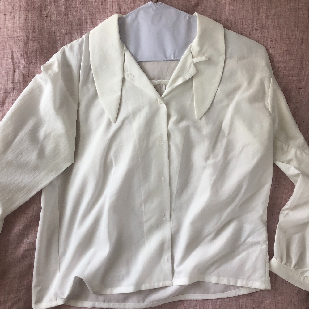Bow Detail Shirt, Ivory